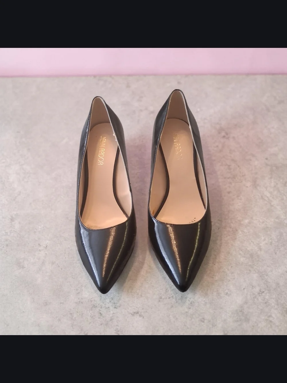 Jenn Ardor Black Pointed Toe Pumps